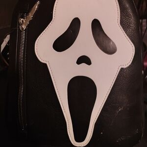 Spencer's Black Bag with White Ghost Face Logo